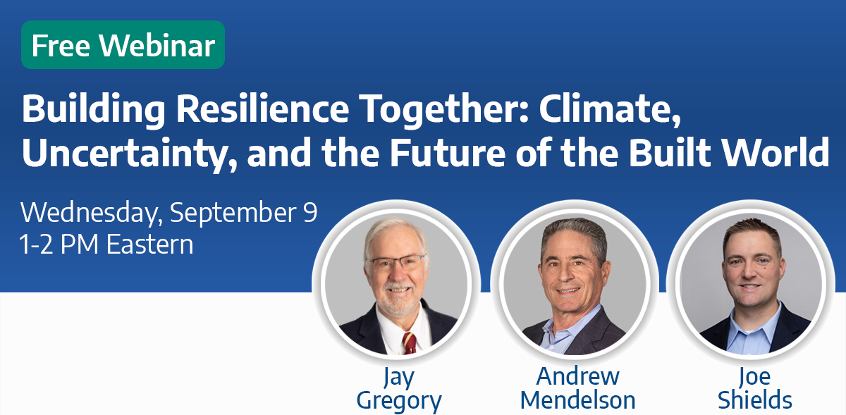 Building Resilience Together: Climate, Uncertainty, and the Future of the Built World